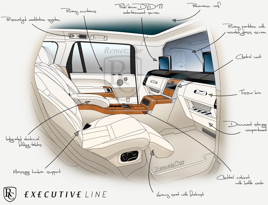 Remetz Range Rover Executive in Ivory - Maple