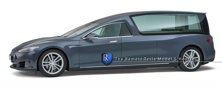 Remetz Tesla hearse - WORLD FIRST