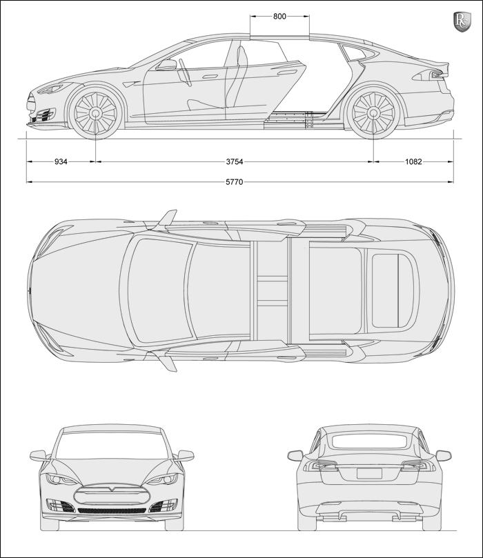 RemetzCar Chassis Tesla Model S